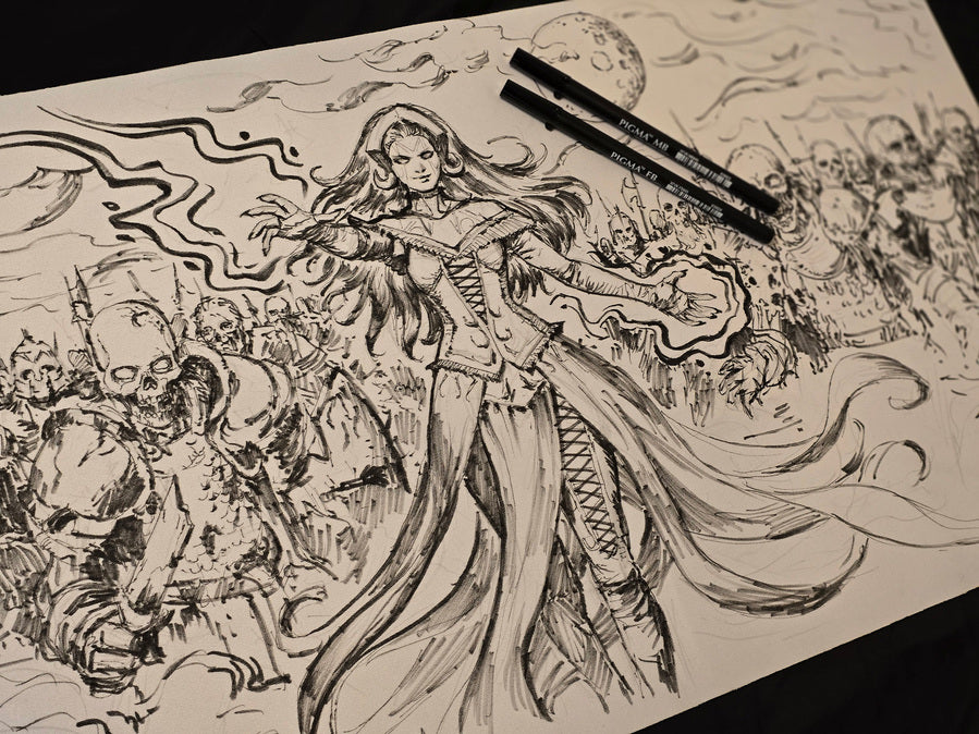 CUSTOM DRAWN PLAYMAT.