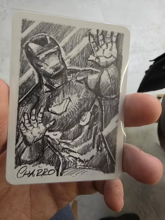 Blank Card with Custom Drawing