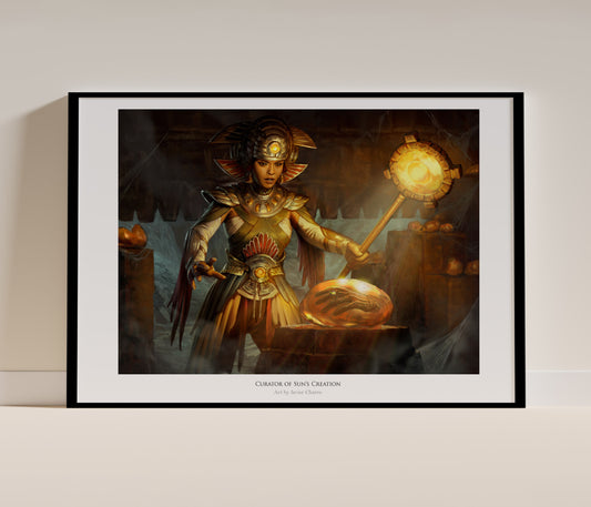 Curator of the Sun's Creation. Art Print