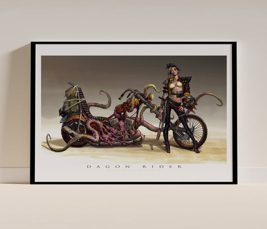 Dagon Rider. Art Print