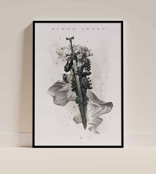 Demon Sword. Art Print