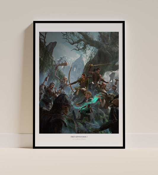 D&D Adventurer Cover 1. Art Print