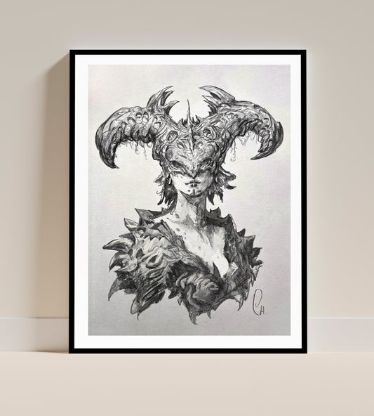 Horns. Art Print