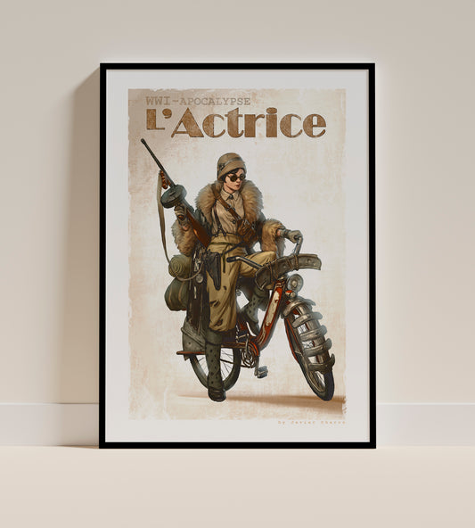 L'Actrice. Art Print