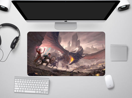 Rise of the Dragon. Stitched Playmat