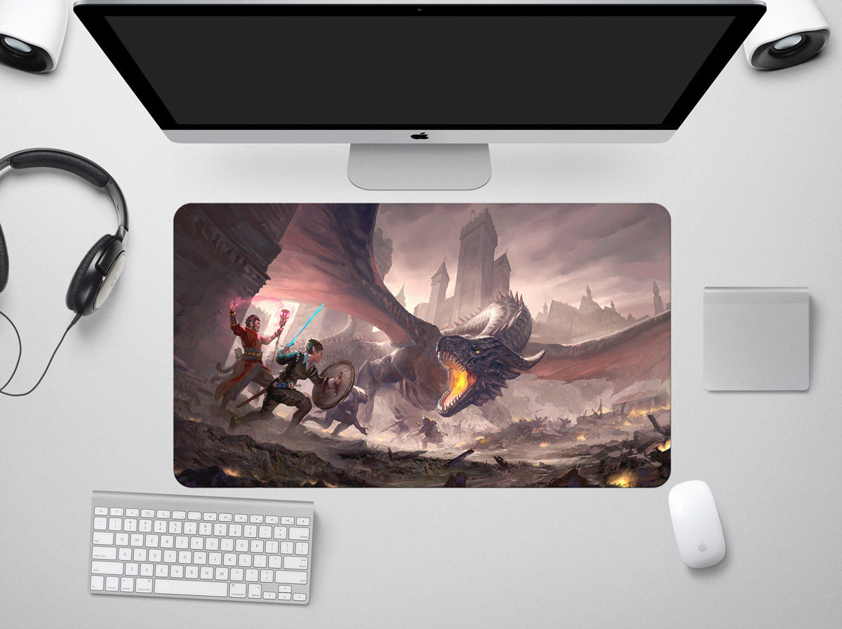 Rise of the Dragon. Stitched Playmat