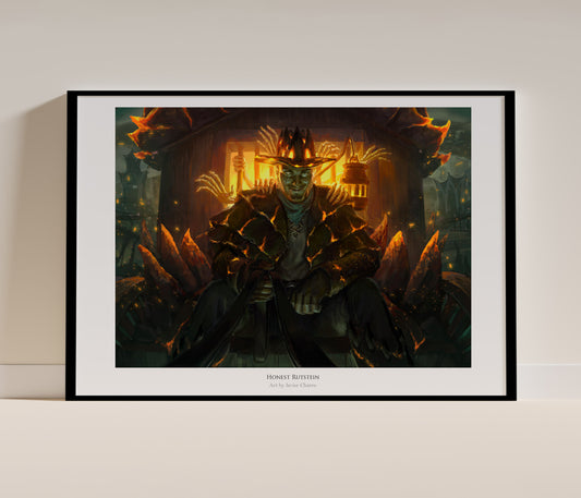 Honest Rutstein. Art Print