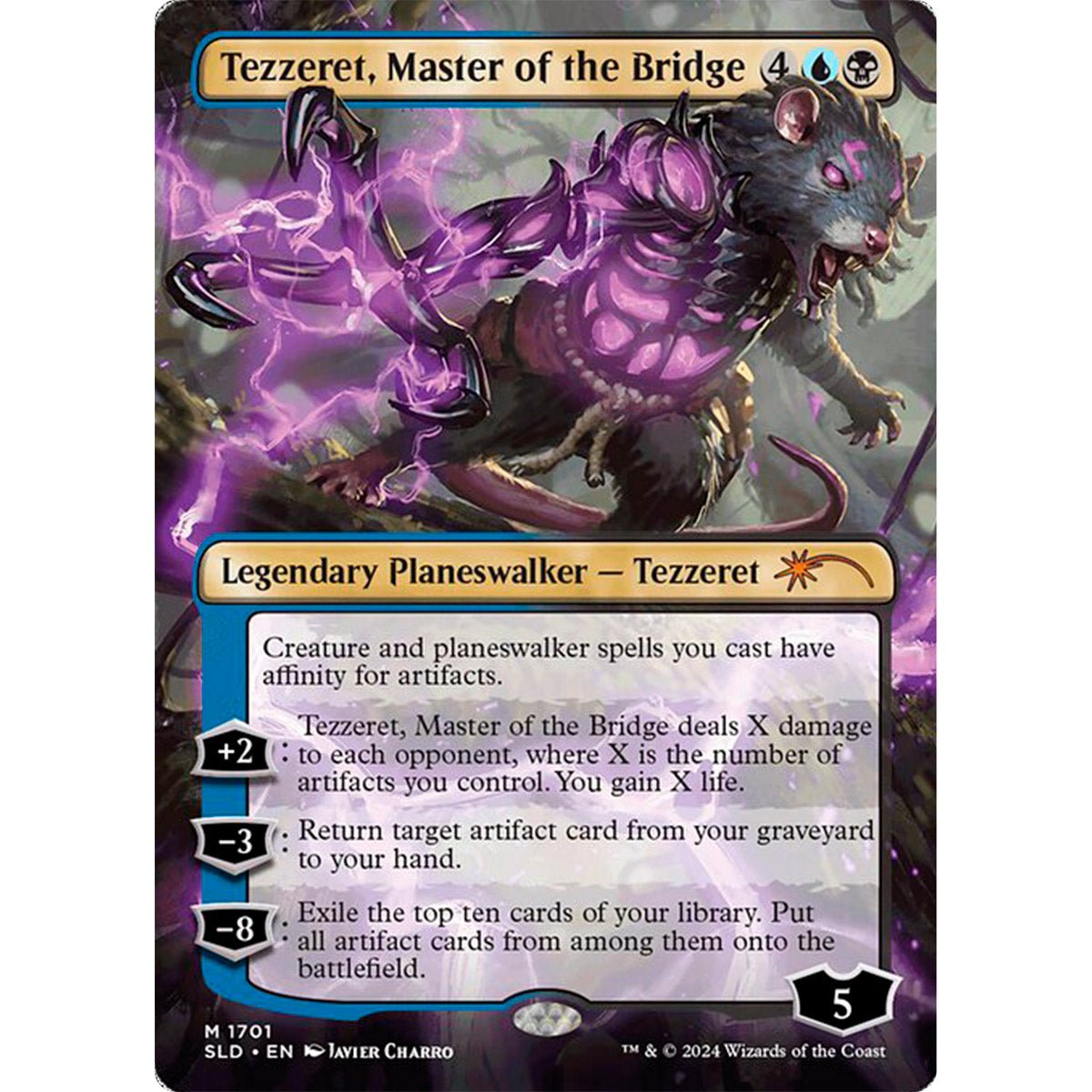 mtg artist proof cards Tezzeret, Master of the Bridge. Artist Proof – Charro Art Shop