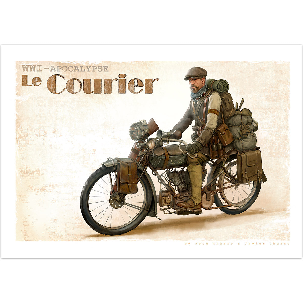 Le Courier. Art Print