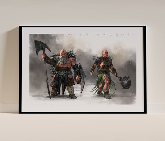 Wild Dwarves. Art Print