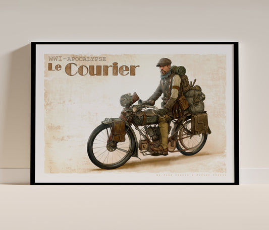 Le Courier. Art Print