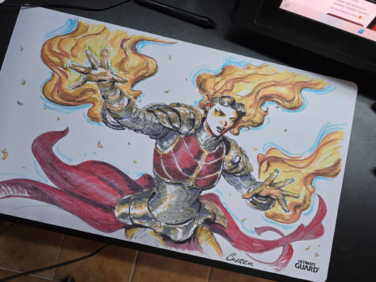 CUSTOM DRAWN PLAYMAT.