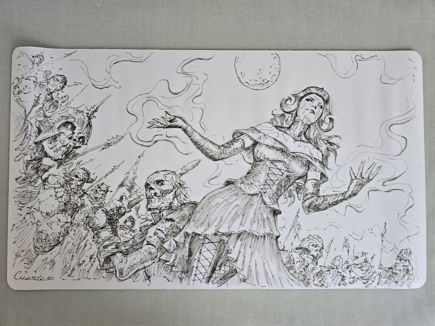 CUSTOM DRAWN PLAYMAT.