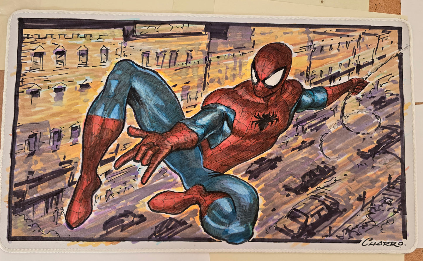 CUSTOM DRAWN PLAYMAT.