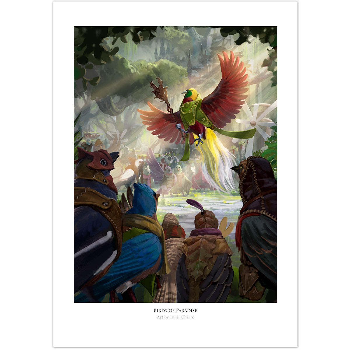 Birds of Paradise. Art Print