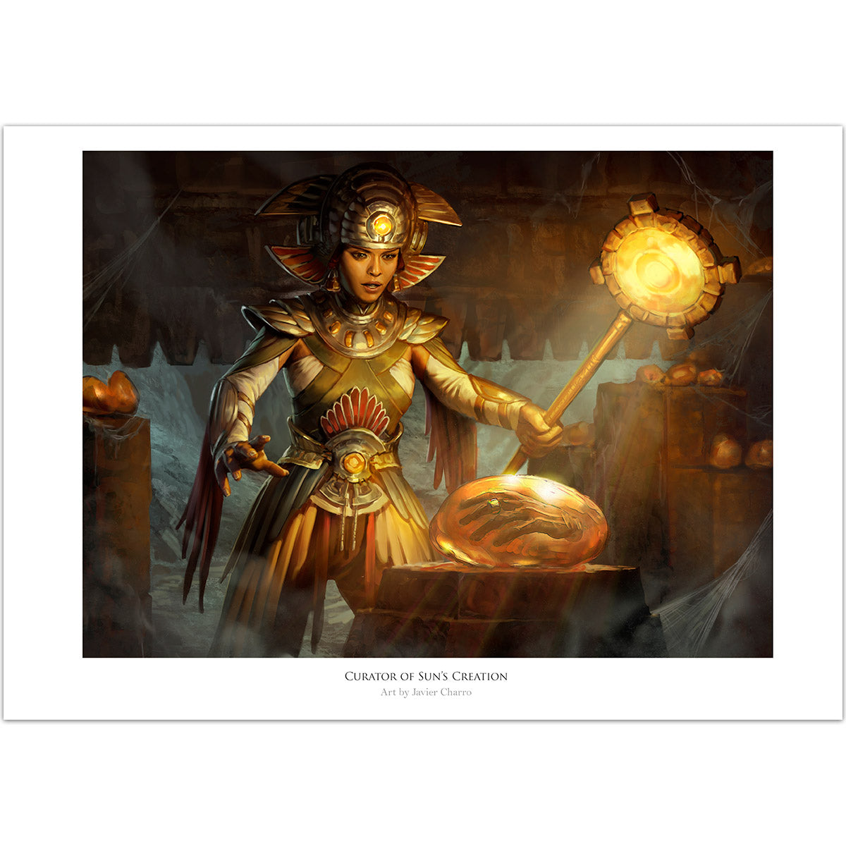 Curator of the Sun's Creation. Art Print