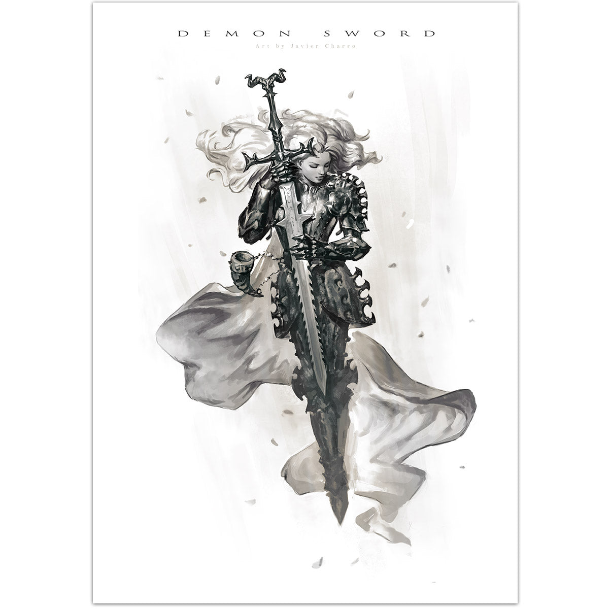Demon Sword. Art Print – Charro Art Shop