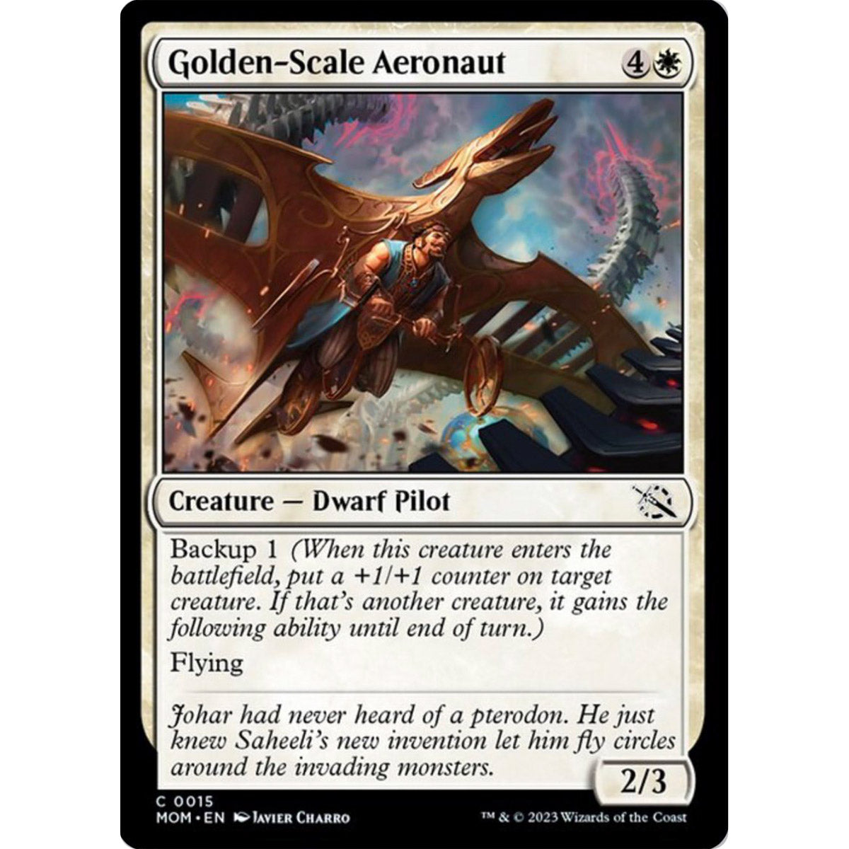 Golden-Scale Aeronaut. Artist Proof