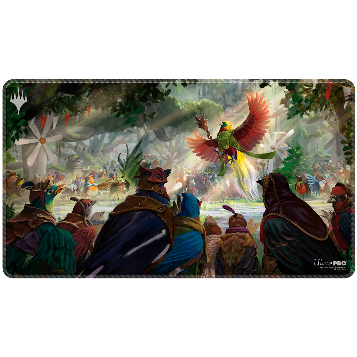 Birds of Paradise. Stitched Playmat