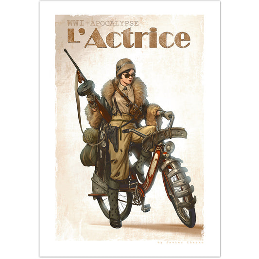 L'Actrice. Art Print